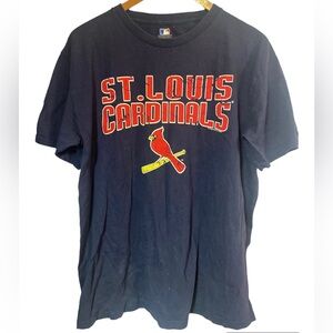 MLB St. Louis cardinals crewneck shortsleeve  baseball large sleeve index